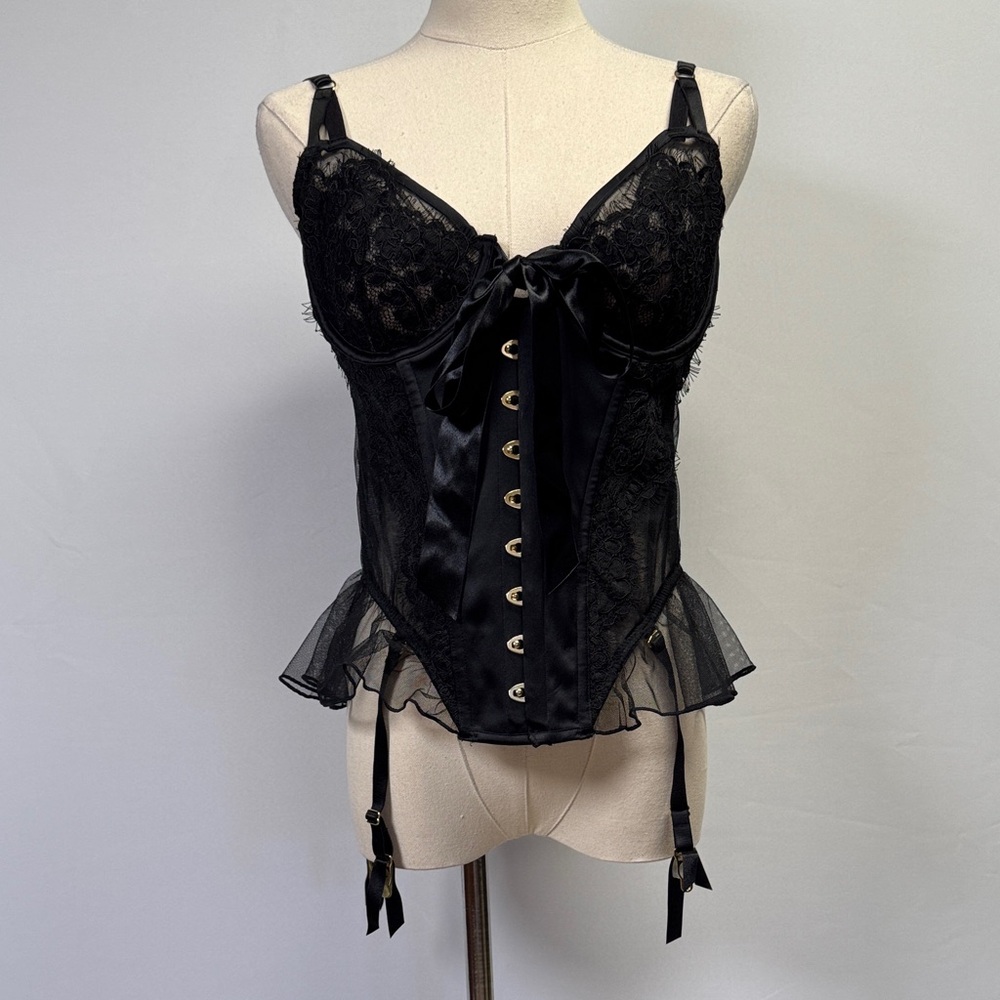 Felicity Hayward X Playful Promises Black Corset Size 10